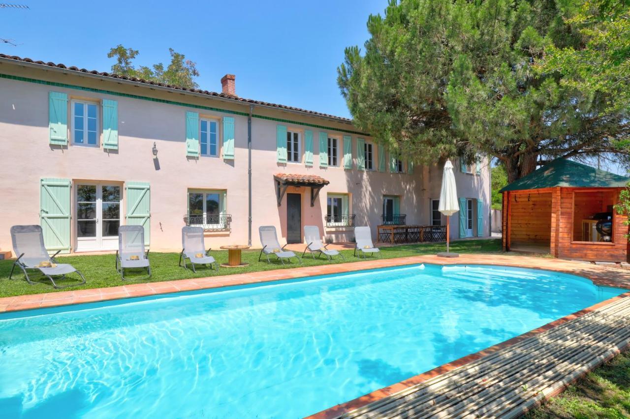 Gite La Grappe Occitane - 14 Personnes - Piscine Privee Ambres 外观 照片