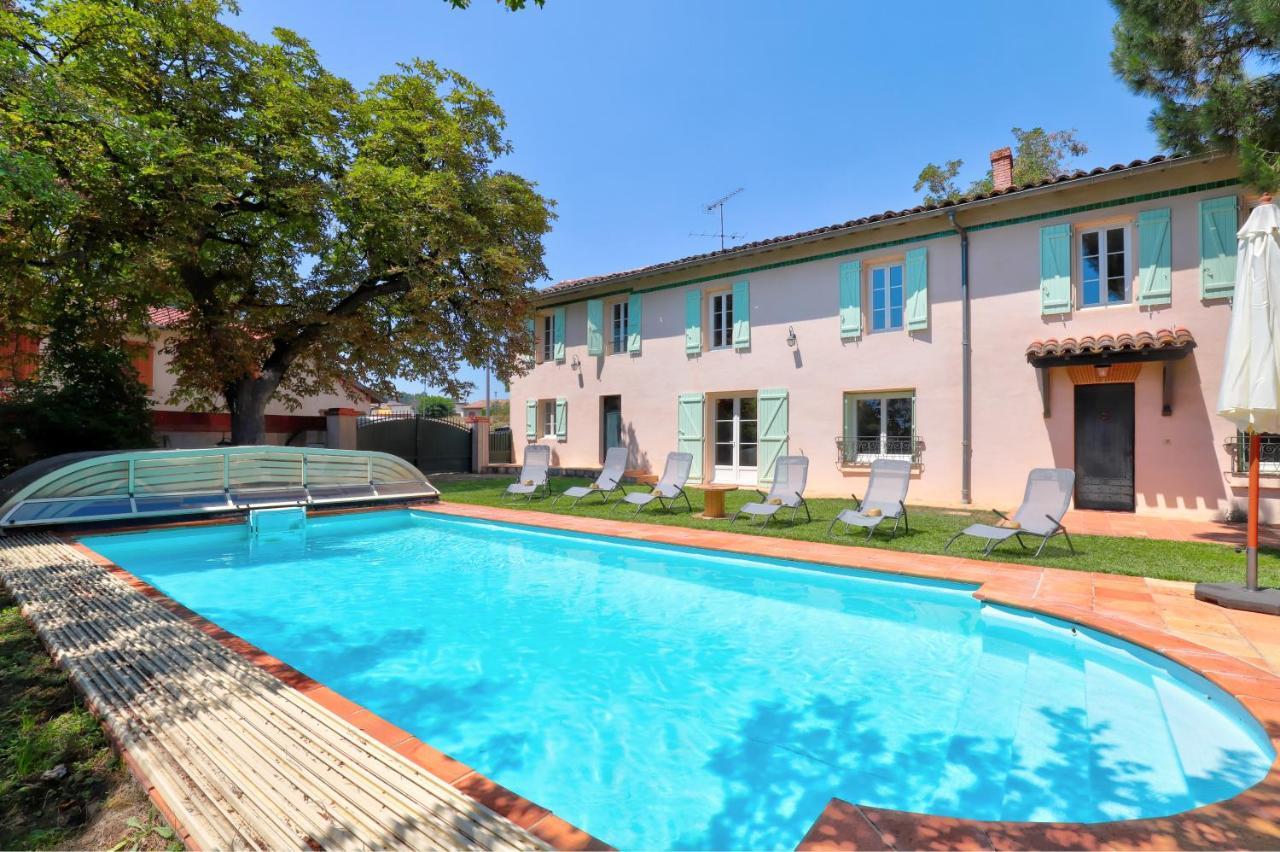 Gite La Grappe Occitane - 14 Personnes - Piscine Privee Ambres 外观 照片